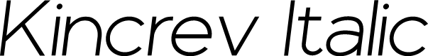 Kincrev Italic