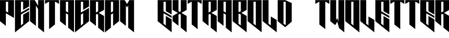 Pentagram ExtraBold TwoLetter