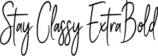 Stay Classy ExtraBold