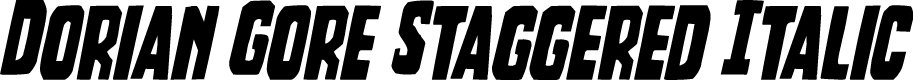 Dorian Gore Staggered Italic