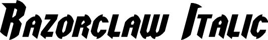 Razorclaw Italic