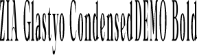 ZIA Glastyo CondensedDEMO Bold