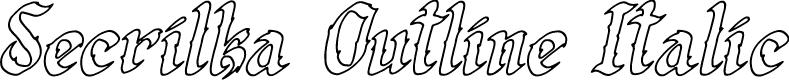 Secrilka Outline Italic