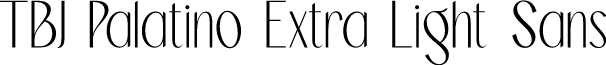 TBJ Palatino Extra Light Sans