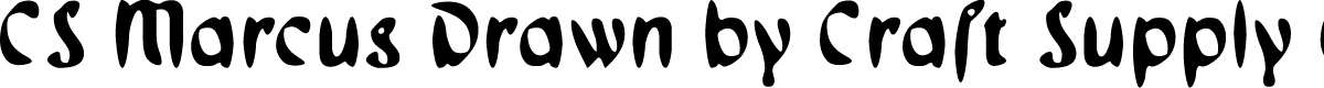 CSMarcusDrawn-Regular Demo
