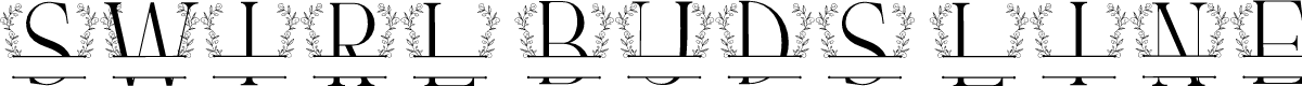Swirl Buds Line Monogram