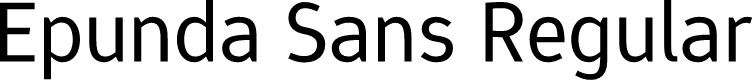 Epunda Sans Regular