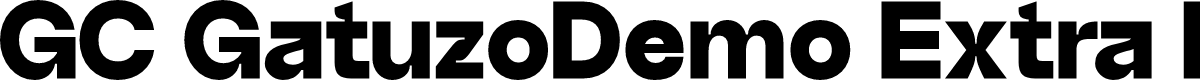 GC GatuzoDemo Extra Bold