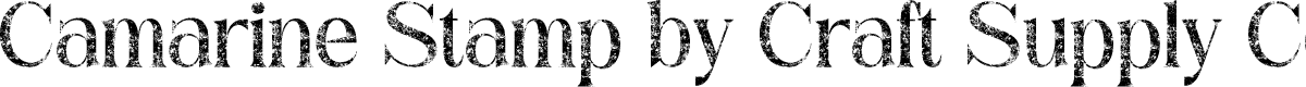 CamarineStamp-Regular Demo
