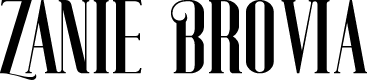 Zanie Brovia Tall Thin Logo  