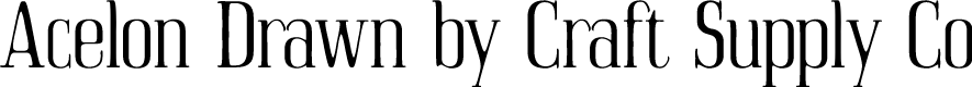 Acelon Vintage Demo Drawn