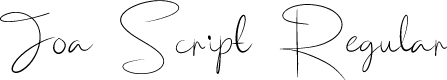 Joa Script Personal Use Regular