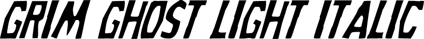 Grim Ghost Light Italic