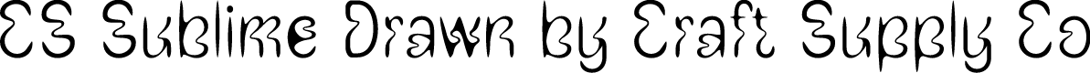 CSSublimeDrawn-Regular Demo
