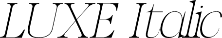 LUXE Italic
