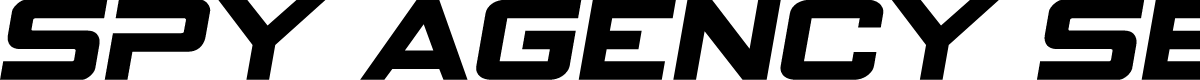 Spy Agency Semi-Italic