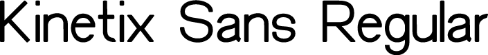 Kinetix Sans Regular
