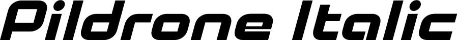 Pildrone Italic