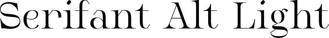 Serifant Alt Demo Light
