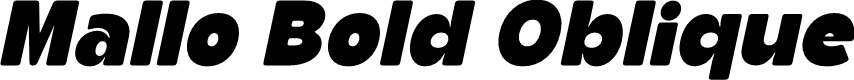 Mallo Bold Oblique