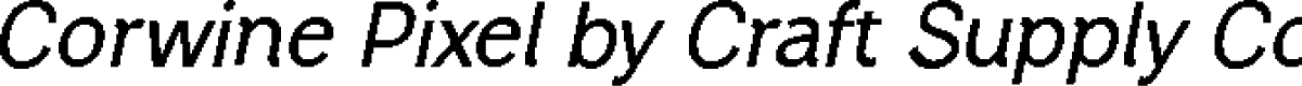 CorwinePixel-Regular Demo