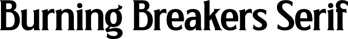 Burning Breakers Serif