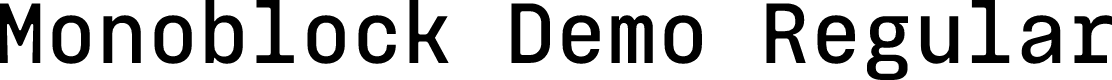 Monoblock Demo Regular