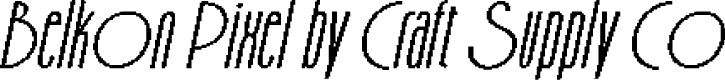 BelkonPixel-Regular Demo