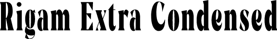 Rigam Extra Condensed