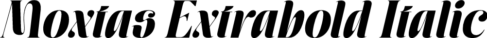 Moxtas Extrabold Italic