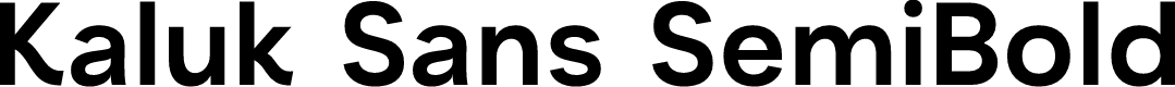 Kaluk Sans Demo Semi Bold