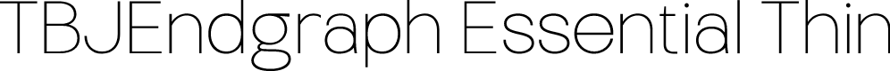 TBJEndgraph Essential Thin