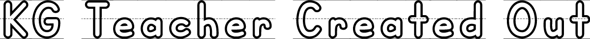 KG Teacher Created Outlined