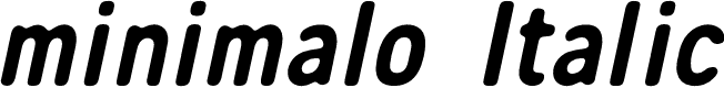 minimalo Italic