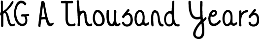 KG A Thousand Years