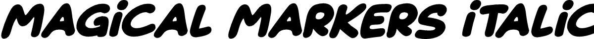 Magical Markers Italic