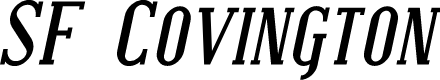 SF Covington SC Bold Italic