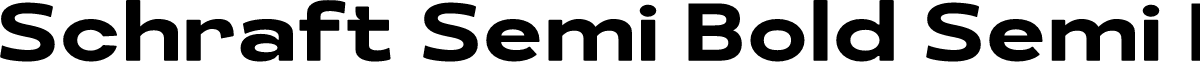 Schraft Semi Bold Semi Expanded