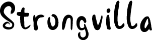 Strongvilla Fun Cute Cursive