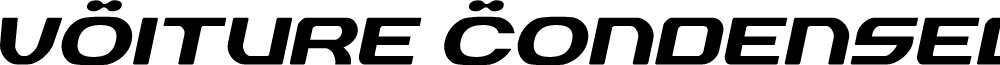 vOiture Condensed Italic