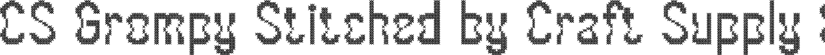 CS Grompy Stitched Regular Demo