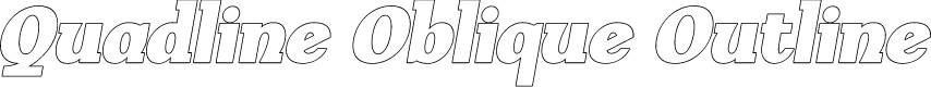 Quadline Oblique Outline