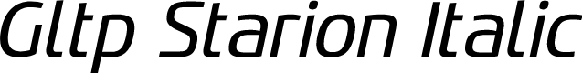 Gltp Starion Italic