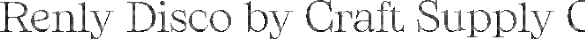 RenlyDisco-Regular Demo