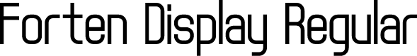 Forten Display Regular