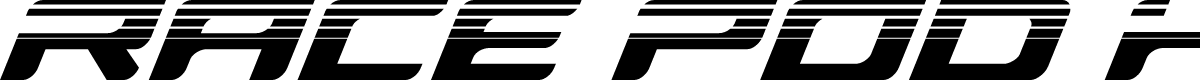 Race Pod Halftone Italic