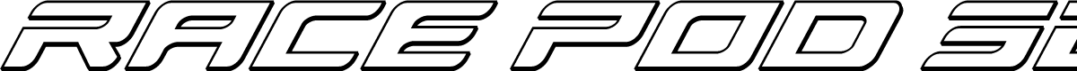Race Pod 3D Super-Italic