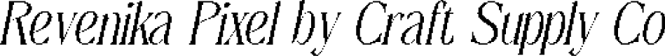 RevenikaPixel-Regular Demo