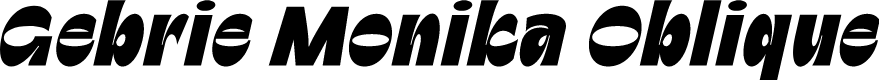 Gebrie Monika Oblique
