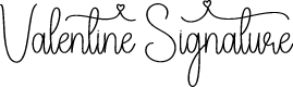 Valentine Signature